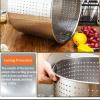 AYCDL Commercial Stainless Steel Stock Pot with Basket, 27/45/63 qt view 4