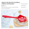 Silicone Ice Scoop Strainer Spoon for Kitchen and Household, Red view 3