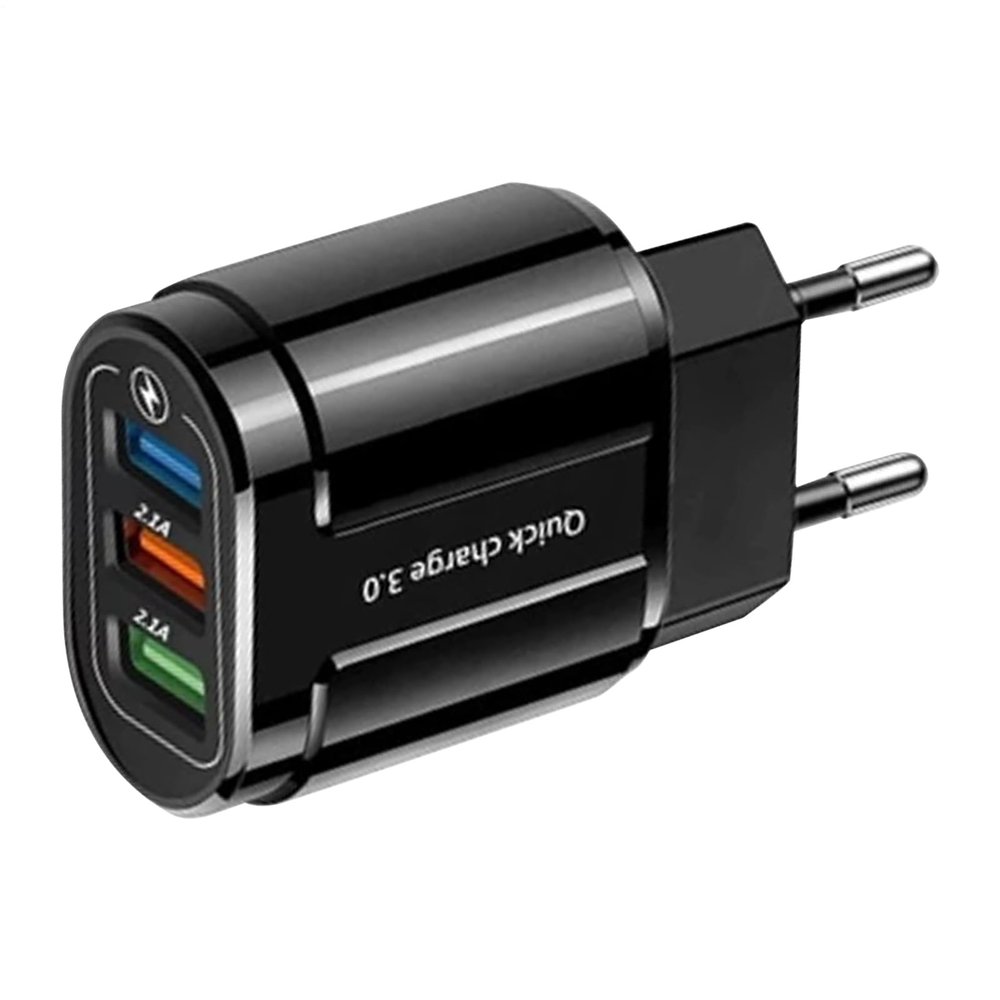 Fast-Charging Cube with 3 USB Ports