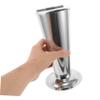 GLEAVI Stainless Steel Tweezer Holder, Sturdy Conical Design with Polished Edges, Sterilizable Multifunctional Cotton Ball Container for Lab and Salon Tools view 4