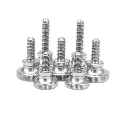High-Head Wing-Style Knurled Screws, 6-Piece Set, 304 Stainless Steel (M2 x 10 mm)