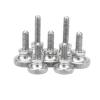High-Head Wing-Style Knurled Screws, 6-Piece Set, 304 Stainless Steel (M2 x 10 mm) view 1