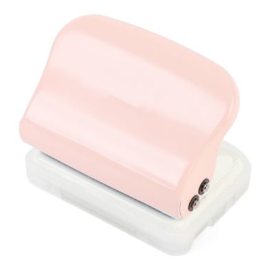 Fabater Mini 5-Hole Paper Puncher - Durable Handheld Punch for Scrapbooking and Crafts (PINK)