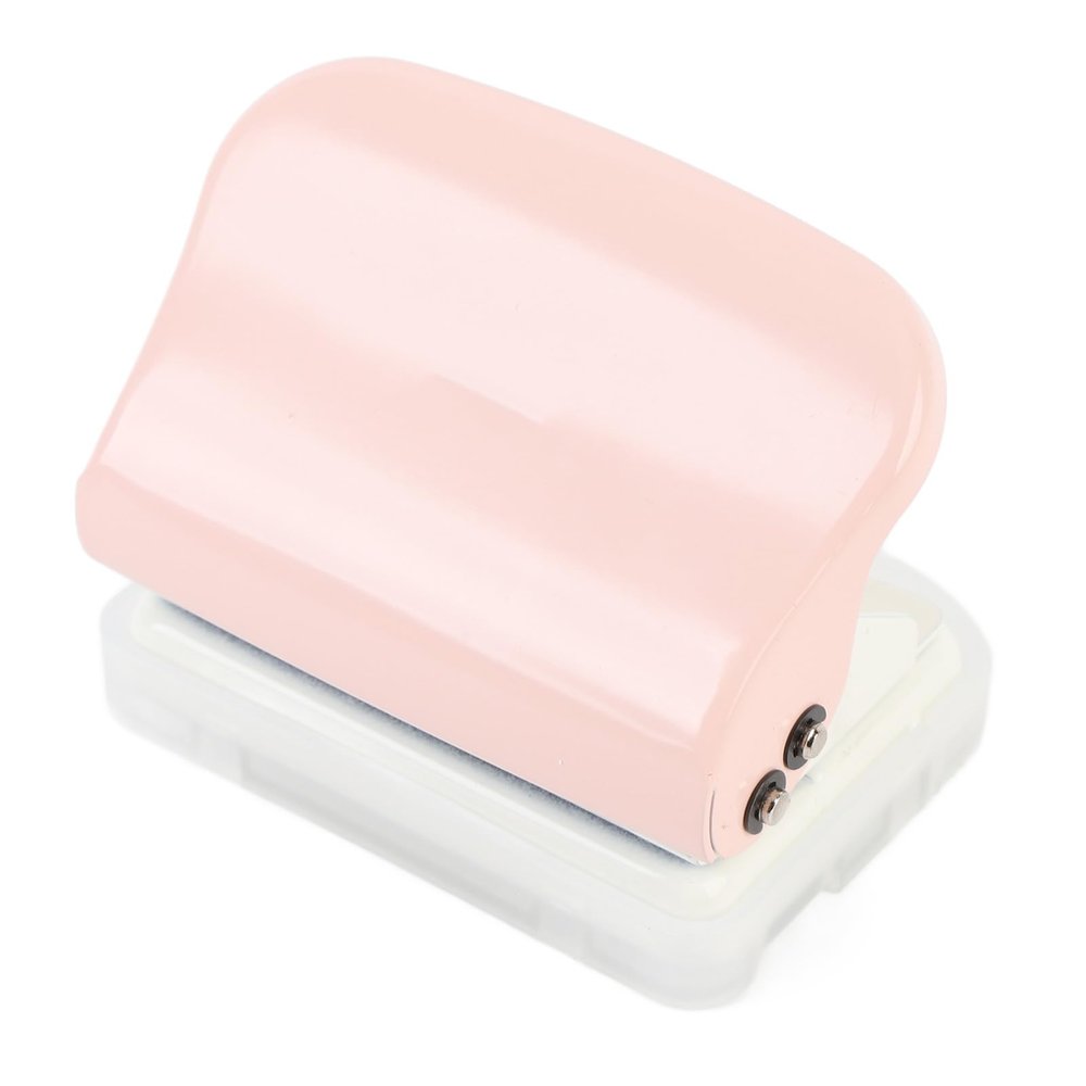 Fabater Mini 5-Hole Paper Puncher - Durable Handheld Punch for Scrapbooking and Crafts (PINK)