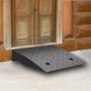 UZAMIRLEX Rubber Threshold Ramps, Rubber Curb Ramp, Black, 3.5–5.5 in (H 9 cm/3.5 in) view 1