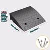 UZAMIRLEX Rubber Threshold Ramps, Rubber Curb Ramp, Black, 3.5–5.5 in (H 9 cm/3.5 in) view 3