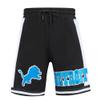 Pro Standard Men's NFL Detroit Lions Retro Classics Athletic Shorts, Black, M view 2