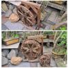 Wooden Water Wheel Fountain, 67 × 28 × 77 cm view 2
