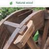 Wooden Water Wheel Fountain, 67 × 28 × 77 cm view 3