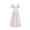 Vhersily 2025 Regency Women's Cotton Dress, Orange Empire Waist Vintage Witch Costume view 1