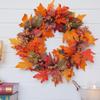 50 cm Artificial Fall Wreath with Fall Leaves and Berries view 2