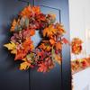 50 cm Artificial Fall Wreath with Fall Leaves and Berries view 3