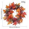 50 cm Artificial Fall Wreath with Fall Leaves and Berries view 4