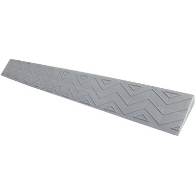Indoor Threshold Ramp, 110 cm Rise, Plastic Household Ramp for Wheelchairs, Sweepers, and Bathrooms (Gray, 12 × 5 cm / 5 × 2 in)