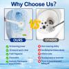 100-Pack Disposable Toilet Brushes, Bathroom Cleaning, Compatible with Most Toilet Brushes view 3