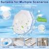 100-Pack Disposable Toilet Brushes, Bathroom Cleaning, Compatible with Most Toilet Brushes view 4