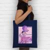Shirtracer Cotton Tote Bag – Anime – Sing. Dance. Hunt. – K-Pop Merch – One Size – Navy Blue view 2