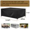 HNKDKJ Waterproof Patio Furniture Cover 350 x 200 x 80 cm, 420D Oxford Fabric view 3