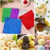100 Square Food-Grade Aluminum Foil Sheets, 9 x 9 cm, Metallic Rose Red, Smooth Surface view 4