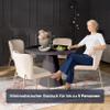 KHG Round Dining Table, 110 cm, Black with Glass Top view 3