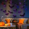 Halloween Bat Stickers, 36-Piece 3D Set with LED Lights view 2