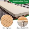 seokor Bench Cushion Cover, 80/100/120/150 x 40 cm, Washable, Removable, Non-Slip view 4
