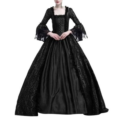Women's Medieval Ball Dress, Knee-Length Vintage Gothic Renaissance Cosplay Costume