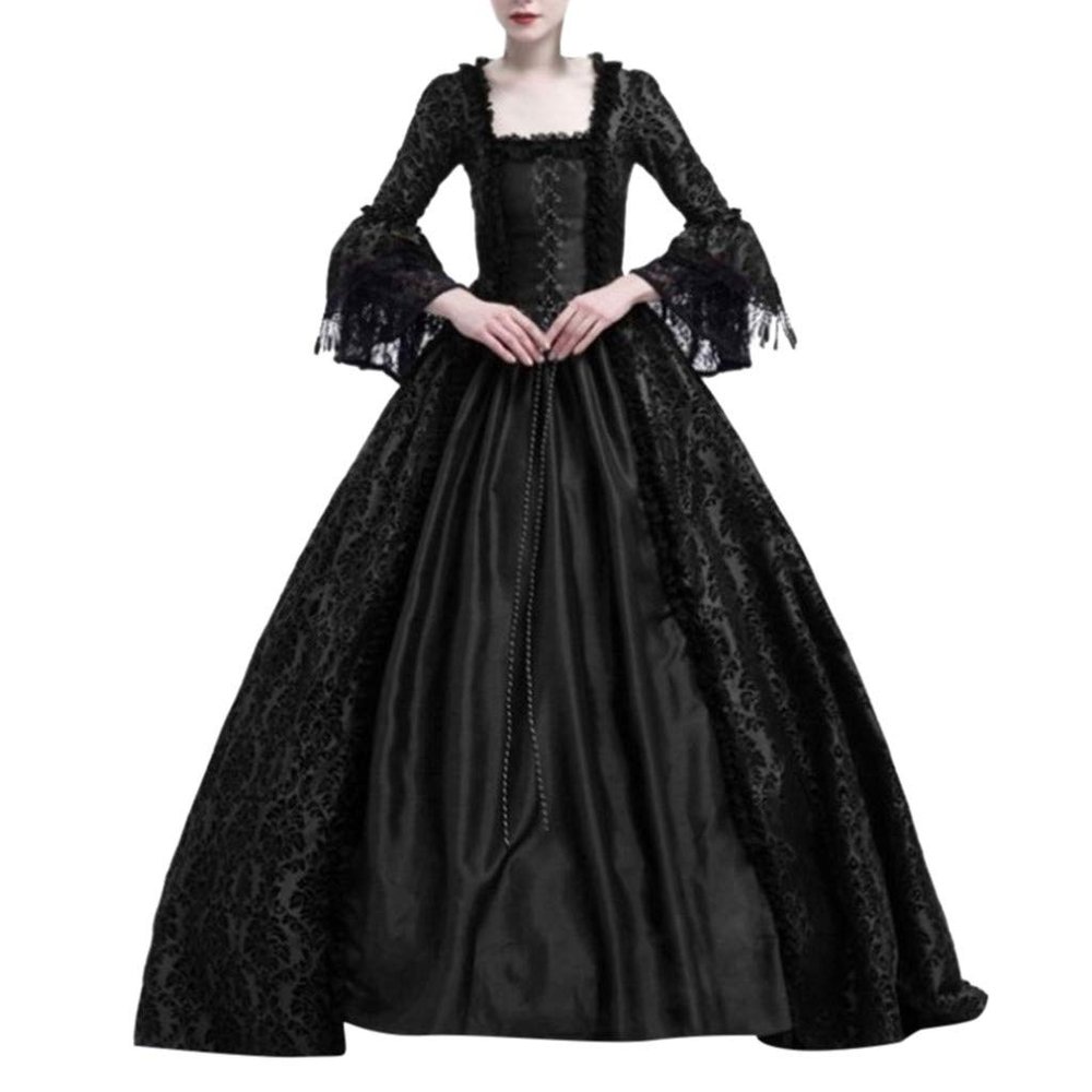 Women's Medieval Ball Dress, Knee-Length Vintage Gothic Renaissance Cosplay Costume
