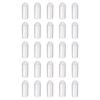 QUARKZMAN 100-Pack Round Rubber End Caps, 5 mm ID, Clear view 1