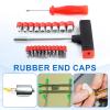 QUARKZMAN 100-Pack Round Rubber End Caps, 5 mm ID, Clear view 4