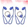Sosoport Soft Silicone Nose Clip and Earplug Set with Cord for Children and Adults view 2