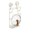 Wall-Mounted Pot Lid Holder with Suction Cups, No Drilling view 1