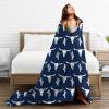 fifbird Flannel Fleece Blanket, Cow and Western Cactus, Cozy, Lightweight, Soft Bedspread view 3