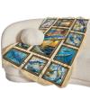 Flannel Fleece Fishing Blanket, Fish Design, Plush Throw view 2