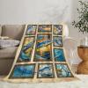 Flannel Fleece Fishing Blanket, Fish Design, Plush Throw view 3
