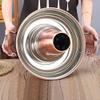 Traditional Copper Hot Pot, Stainless Steel Charcoal Cooker for Shabu Shabu and Soups view 3
