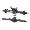 RC Aluminum Front and Rear Axle Set for Axial SCX10 II 90046/90047 1/10 Crawlers, Black view 1