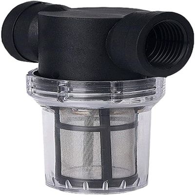 Inline Hose Filter, 1/2"–1" Connections, 20–80 Mesh