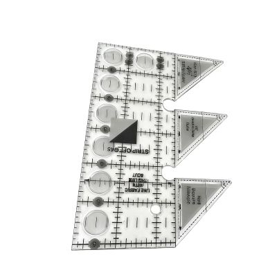 Non-Slip Quilting Ruler, 45° Ergonomic Fabric Tool, Transparent
