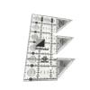 Non-Slip Quilting Ruler, 45° Ergonomic Fabric Tool, Transparent view 1