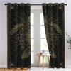 Sea Turtle Black and Gold Gothic Celestial Blackout Curtains with Grommets, 2-Pack, 220 x 140 cm view 3