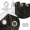 Sea Turtle Black and Gold Gothic Celestial Blackout Curtains with Grommets, 2-Pack, 220 x 140 cm view 4