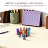 PLAFOPE 10-Piece Round DIY Stamp Set with Stamp Pad, Customizable Seal Holder for Scrapbooking and Letter Design view 3