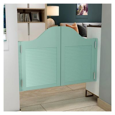 Solid Wood Swinging Saloon Doors, Bean Green, W122 × H100 cm