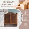 Solid Wood Swinging Saloon Doors, Bean Green, W122 × H100 cm view 2