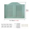 Solid Wood Swinging Saloon Doors, Bean Green, W122 × H100 cm view 3