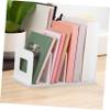 Veemoon Vertical Desktop File Organizer with Multiple Compartments, White view 4