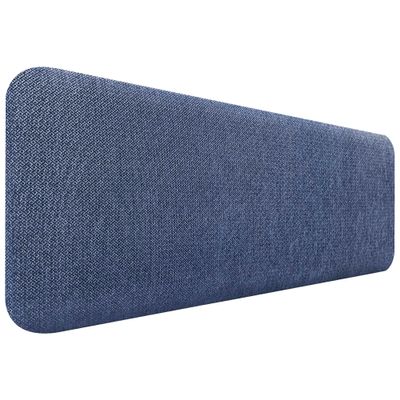 DHOME Rounded Upholstered Velvet Wall-Mounted Headboard, Silver Marine, 55 in