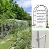 Metal Garden Arch for Weddings, Plants and Trellising, White, W 120 x H 220 cm view 3