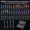 50-in-1 Magnetic Ratcheting Screwdriver Set, S2 Steel Bits, T-Handle view 2